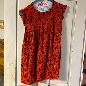 Orange tank blouse